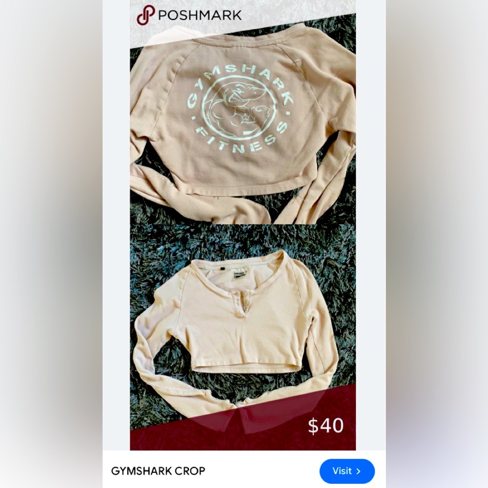 Gymshark Crop dusty rose top So Beautiful 🤩